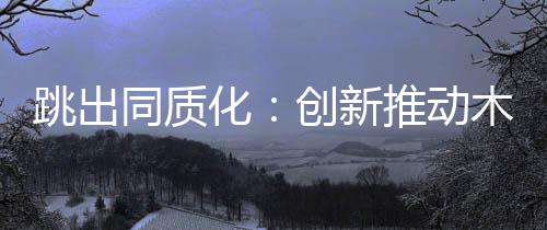 跳出同质没有好产品
